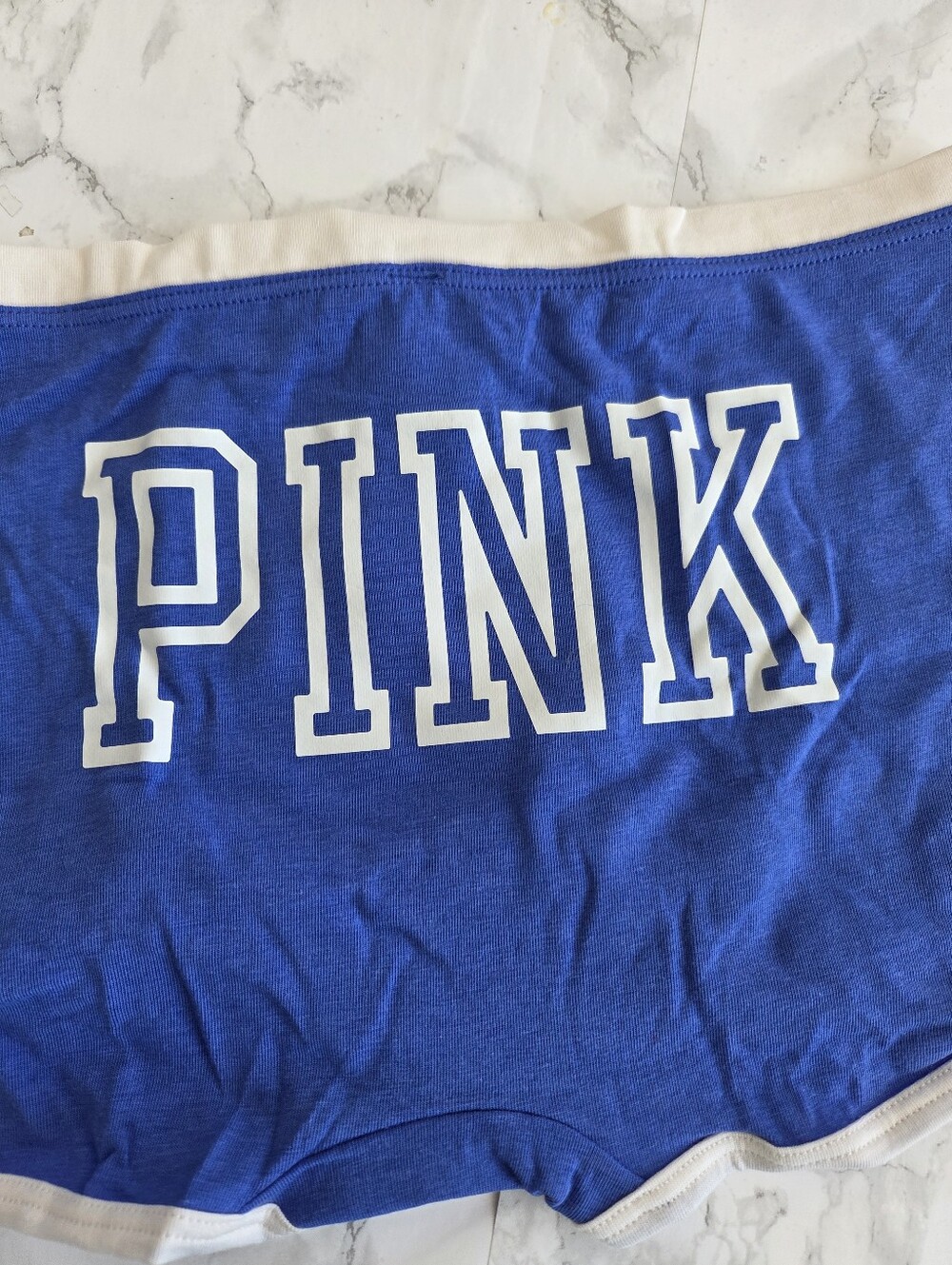 Victoria's Secret Logo Cotton Dorm Boyshort Panties L NWT - Picture 3 of 8